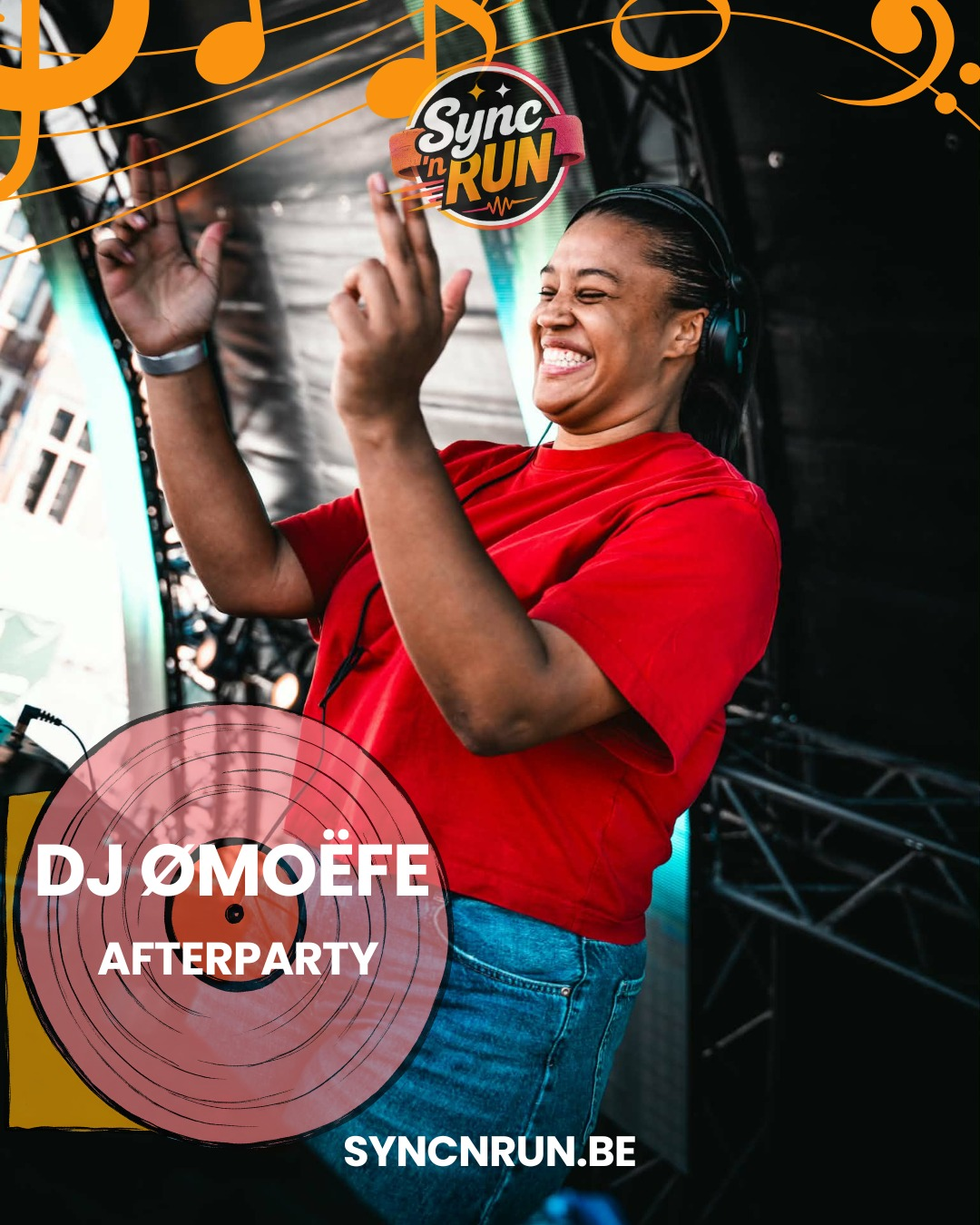 DJ ØMOËFE bij SYNC ’N RUN